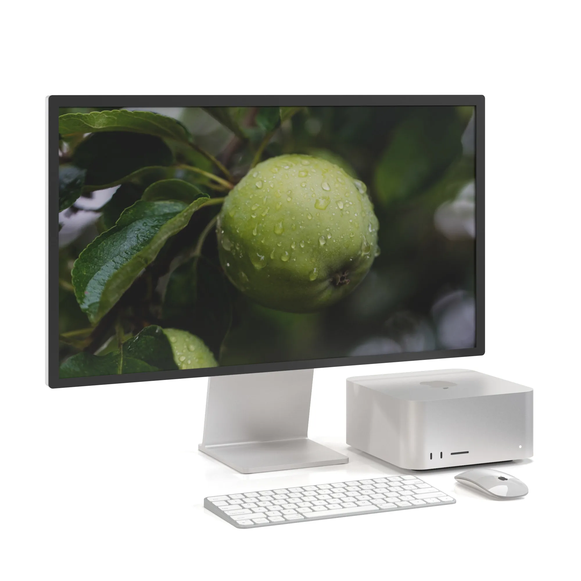 Apple Studio Display Set PBR 3D Model_01